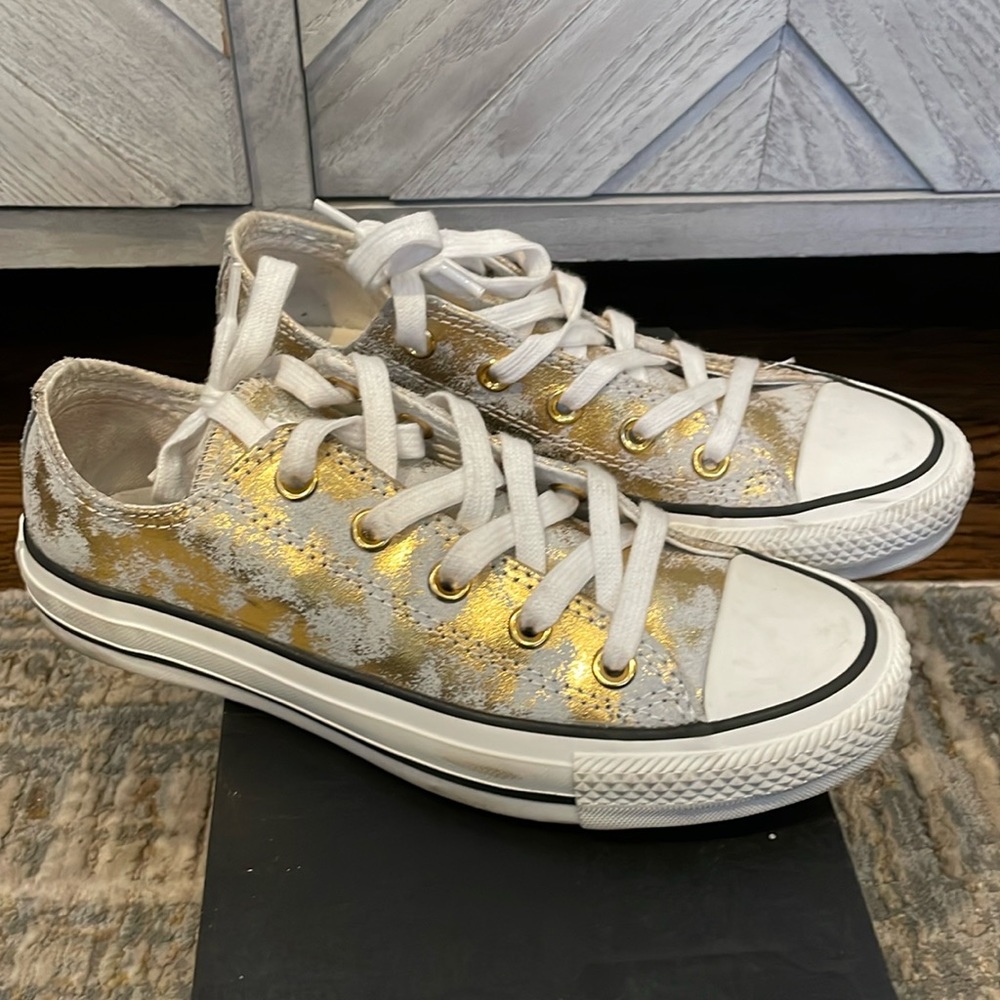 Metallic Gold Converse